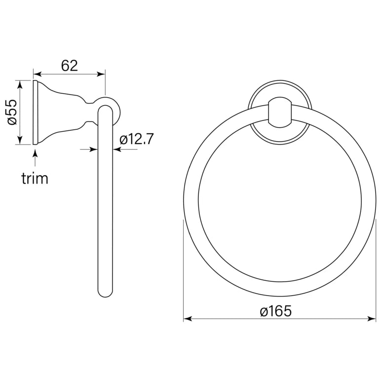 Faucet Strommen Cascade Towel Ring