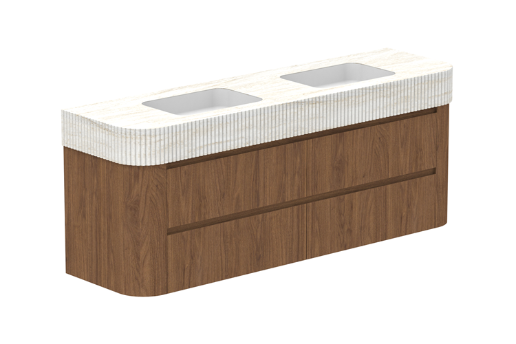 Adp Thea Curved Wall Hung Vanity Imperial Top