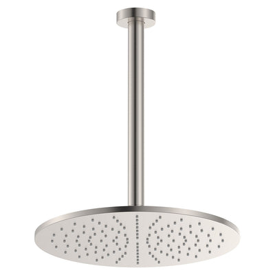 Fienza Empire Slim Ceiling Shower 300mm Head 350mm Drop Brushed Nickel