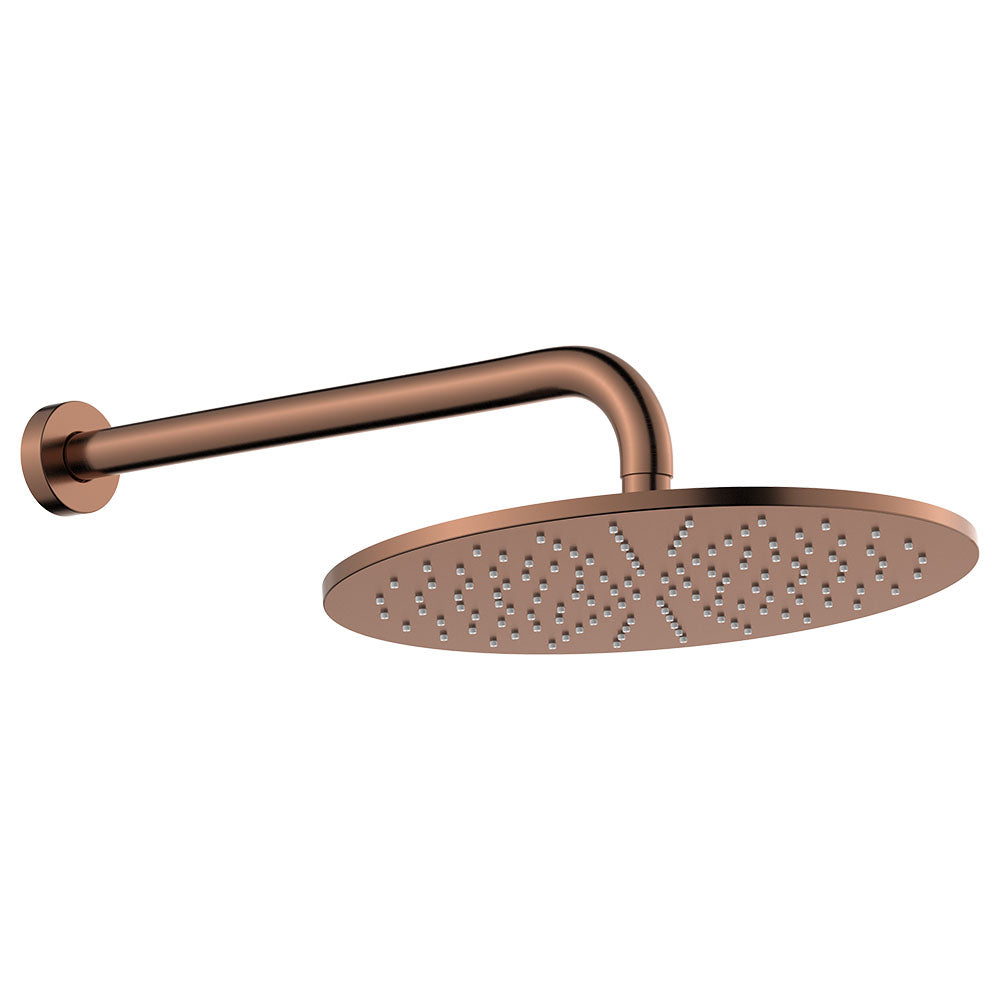 Fienza Empire Slim Shower Arm Set Brushed Copper