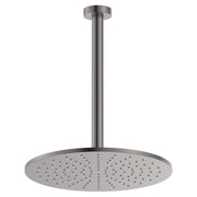 Fienza Empire Slim Ceiling Shower 300mm Head 350mm Drop Gun Metal