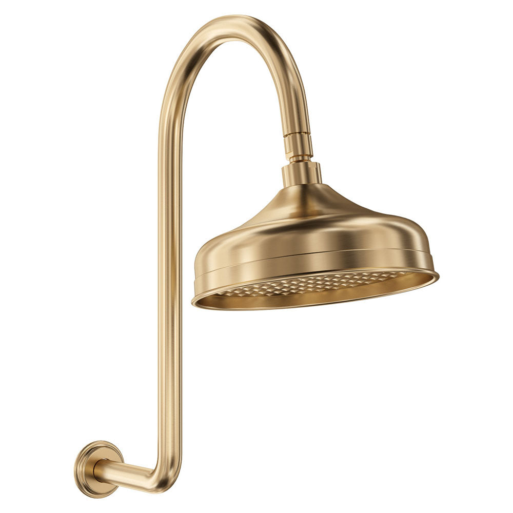 Fienza Lillian Wall Arm Shower Set Urban Brass