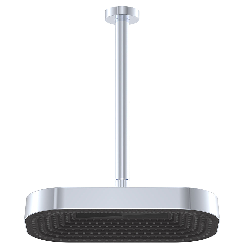 Fienza Kuro Shower Dropper Set Soft Square Head Chrome