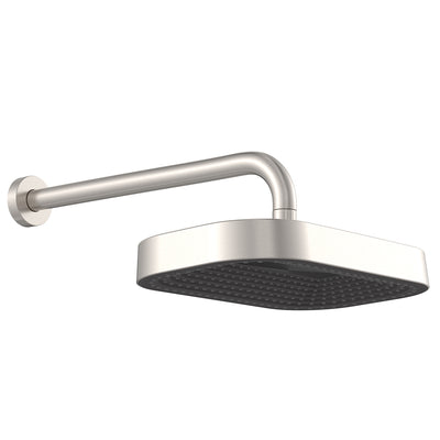 Fienza Kuro Shower Arm Set Soft Square Head Brushed Nickel