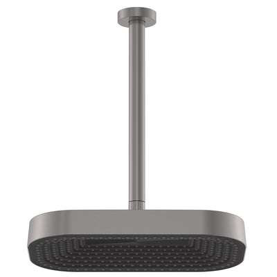 Fienza Kuro Shower Dropper Set Soft Square Head Gun Metal