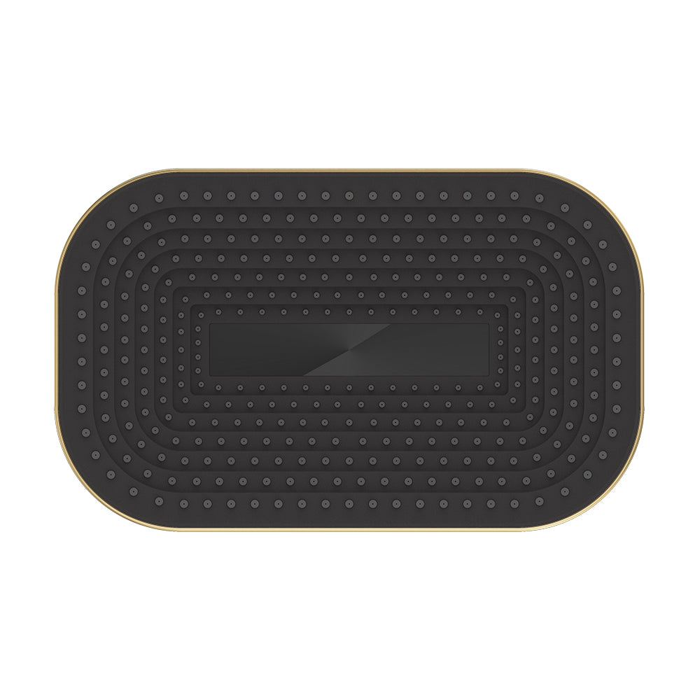 Fienza Kuro Shower Head Soft Square Urban Brass