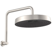 Fienza Kuro Gooseneck Shower Arm Set Round Head Brushed Nickel