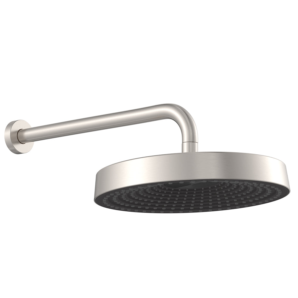 Fienza Kuro Shower Arm Set Round Head Brushed Nickel