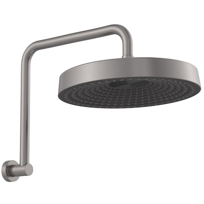 Fienza Kuro Gooseneck Shower Arm Set Round Head Gun Metal