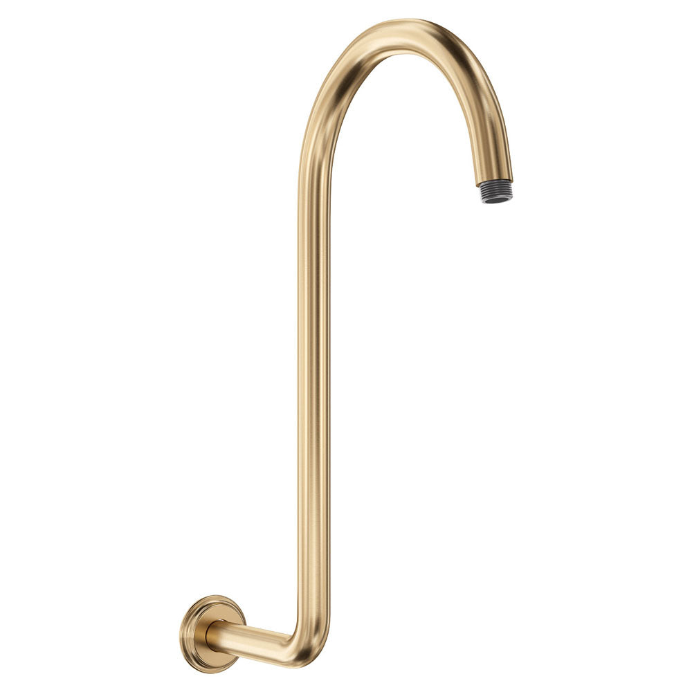 Fienza Classical Fixed Swan-Neck Arm Urban Brass