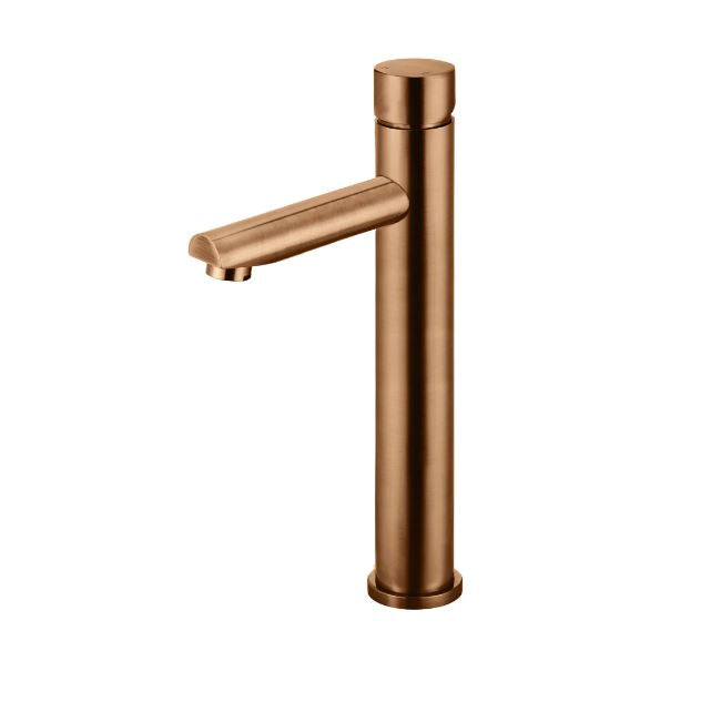 Meir Round Pinless Tall Basin Mixer Lustre Bronze