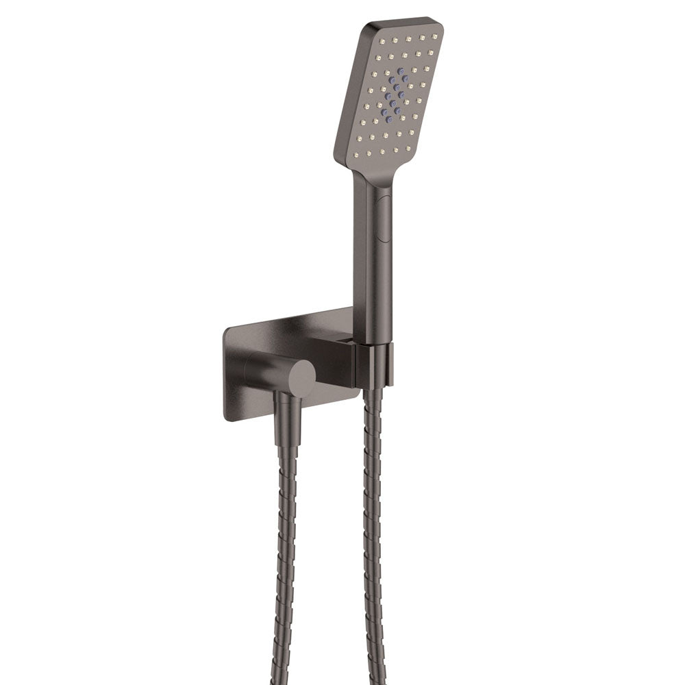 Fienza Tono Hand Shower Rectangular Plate Gun Metal