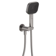 Fienza Kuro Hand Shower Round Plate Soft Square Head Gun Metal