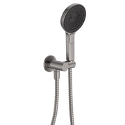 Fienza Kuro Hand Shower Round Plate Round Head Gun Metal