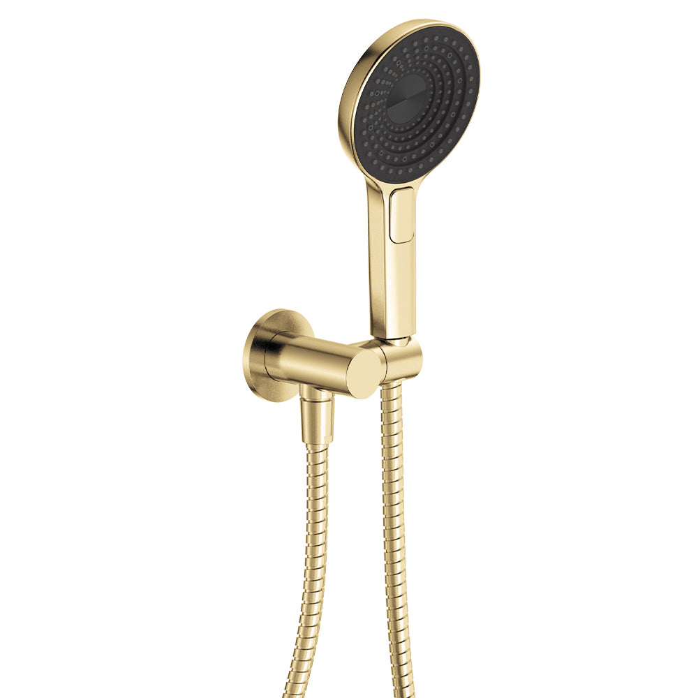 Fienza Kuro Hand Shower Round Plate Round Head Urban Brass