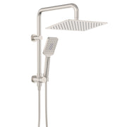 Fienza Tono Twin Half Rail Shower Brushed Nickel