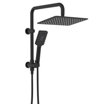 Fienza Tono Twin Half Rail Shower Matte Black