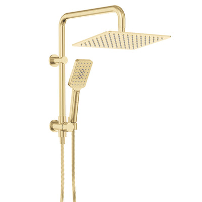 Fienza Tono Twin Half Rail Shower Urban Brass
