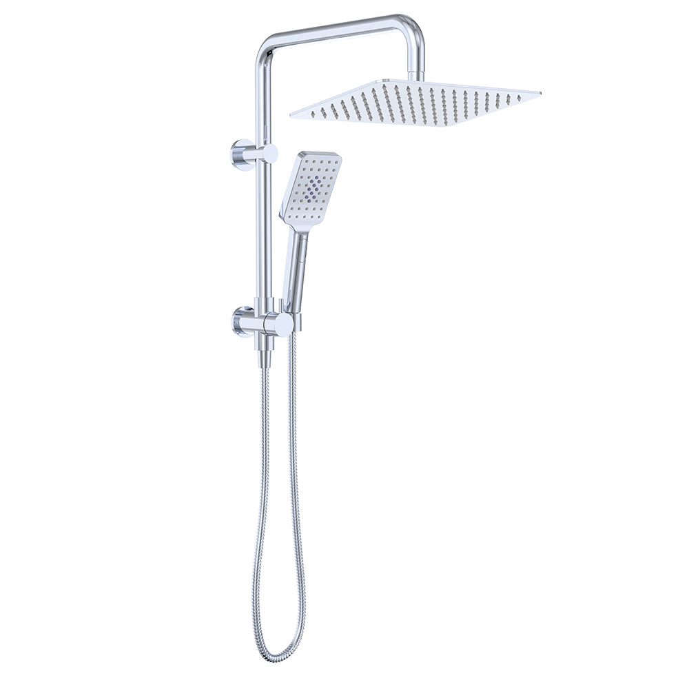 Fienza Tono Twin Half Rail Shower Chrome