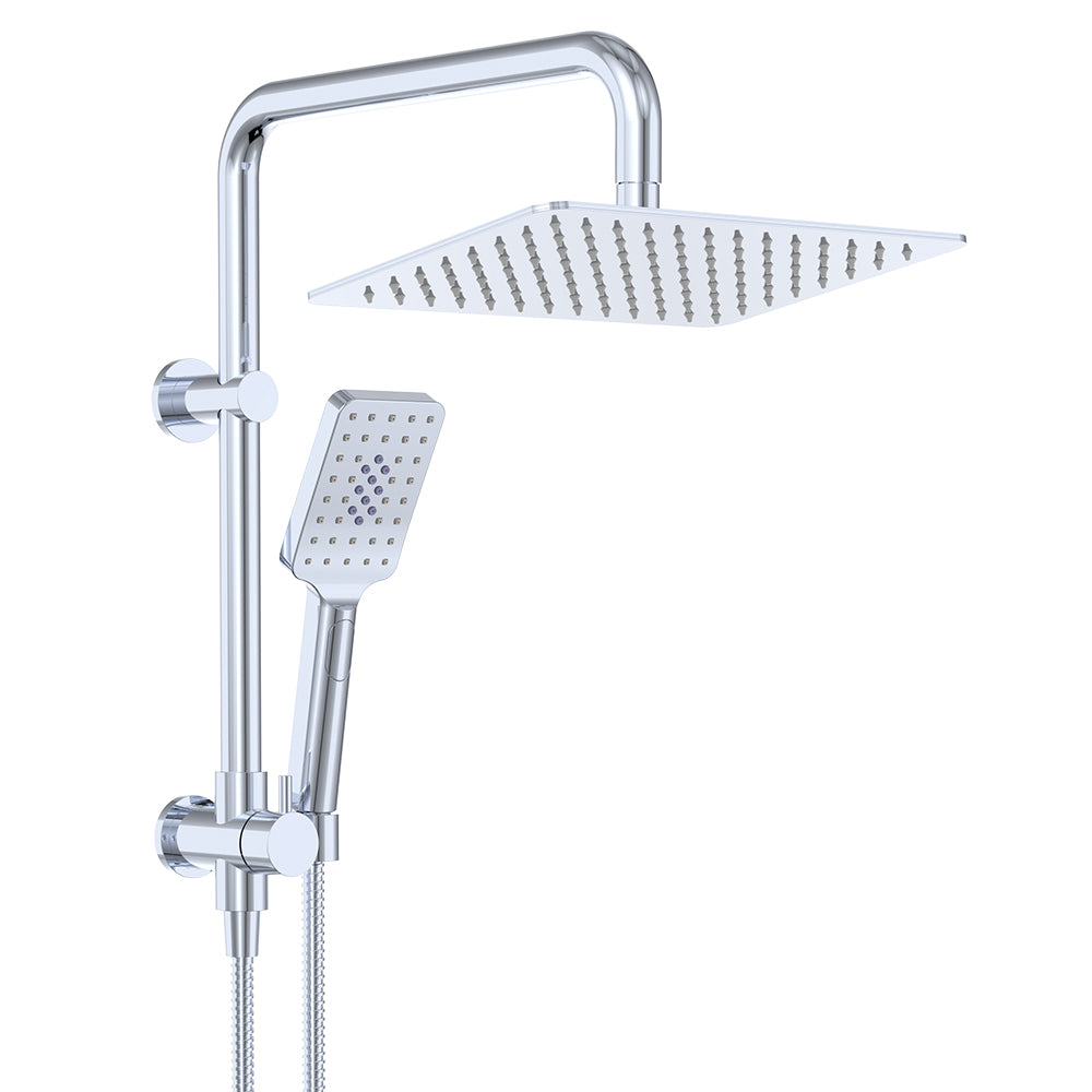 Fienza Tono Twin Half Rail Shower Chrome
