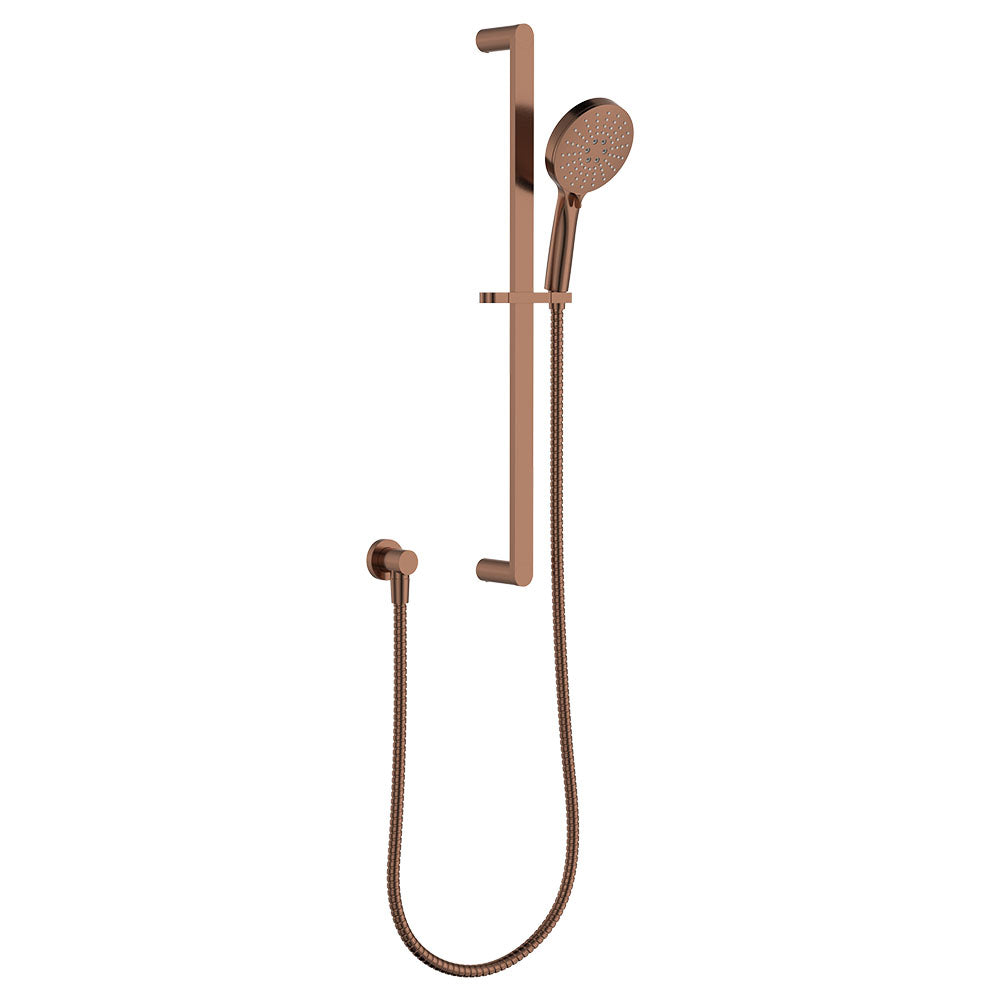 Fienza Empire Slim Rail Shower Brushed Copper