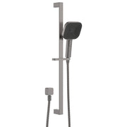 Fienza Kuro Rail Shower Soft Square Head Gun Metal