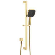 Fienza Kuro Rail Shower Soft Square Head Urban Brass