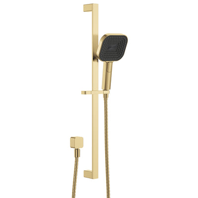 Fienza Kuro Rail Shower Soft Square Head Urban Brass