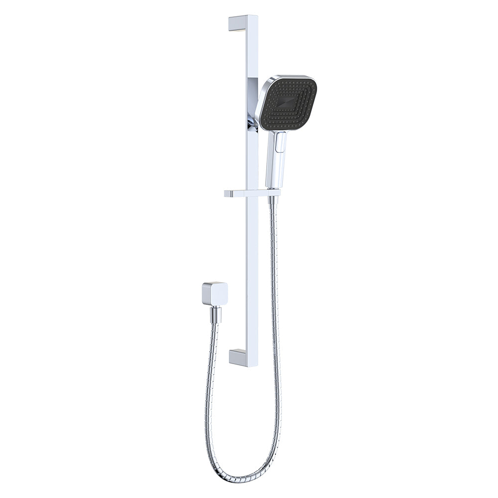Fienza Kuro Rail Shower Soft Square Head Chrome