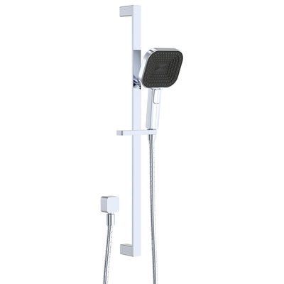Fienza Kuro Rail Shower Soft Square Head Chrome