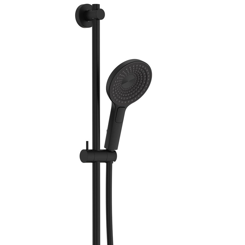 Fienza Kuro Rail Shower Round Matte Black