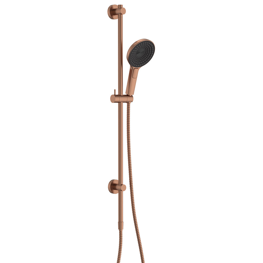 Fienza Kuro Rail Shower Round Brushed Copper