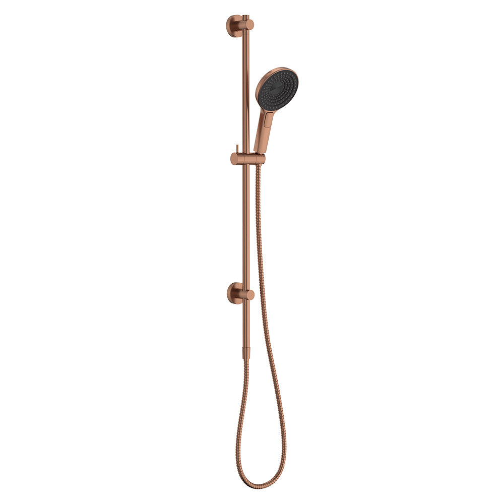 Fienza Kuro Rail Shower Round Brushed Copper