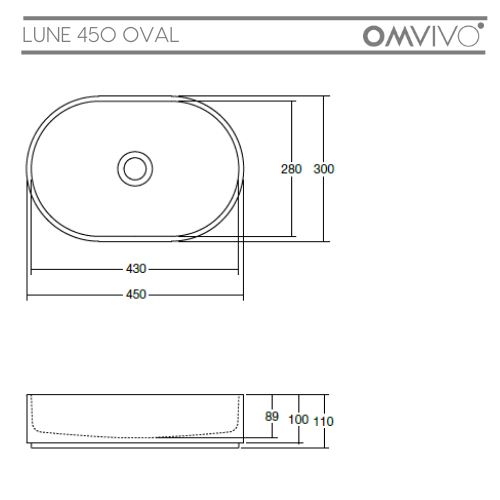 Omvivo Lune 450 Oval