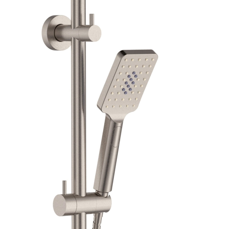Fienza Tono Twin Shower Brushed Nickel