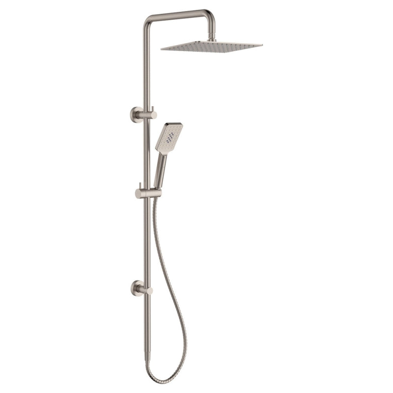 Fienza Tono Twin Shower Brushed Nickel