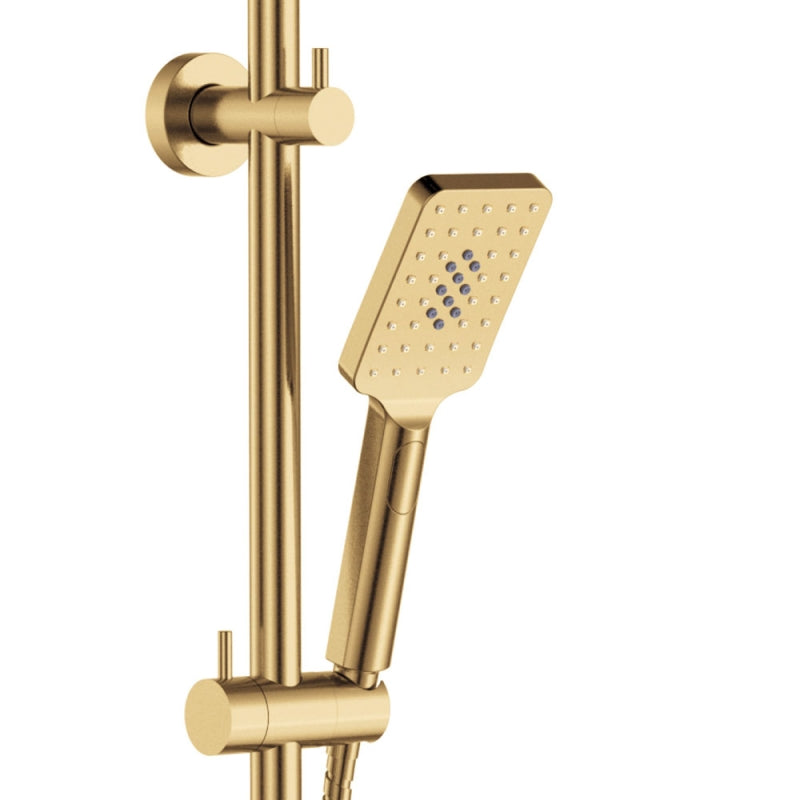Fienza Tono Twin Shower Urban Brass