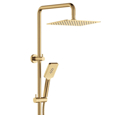 Fienza Tono Twin Shower Urban Brass