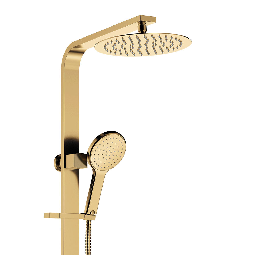 Fienza Kaya Deluxe Twin Shower, Urban Brass