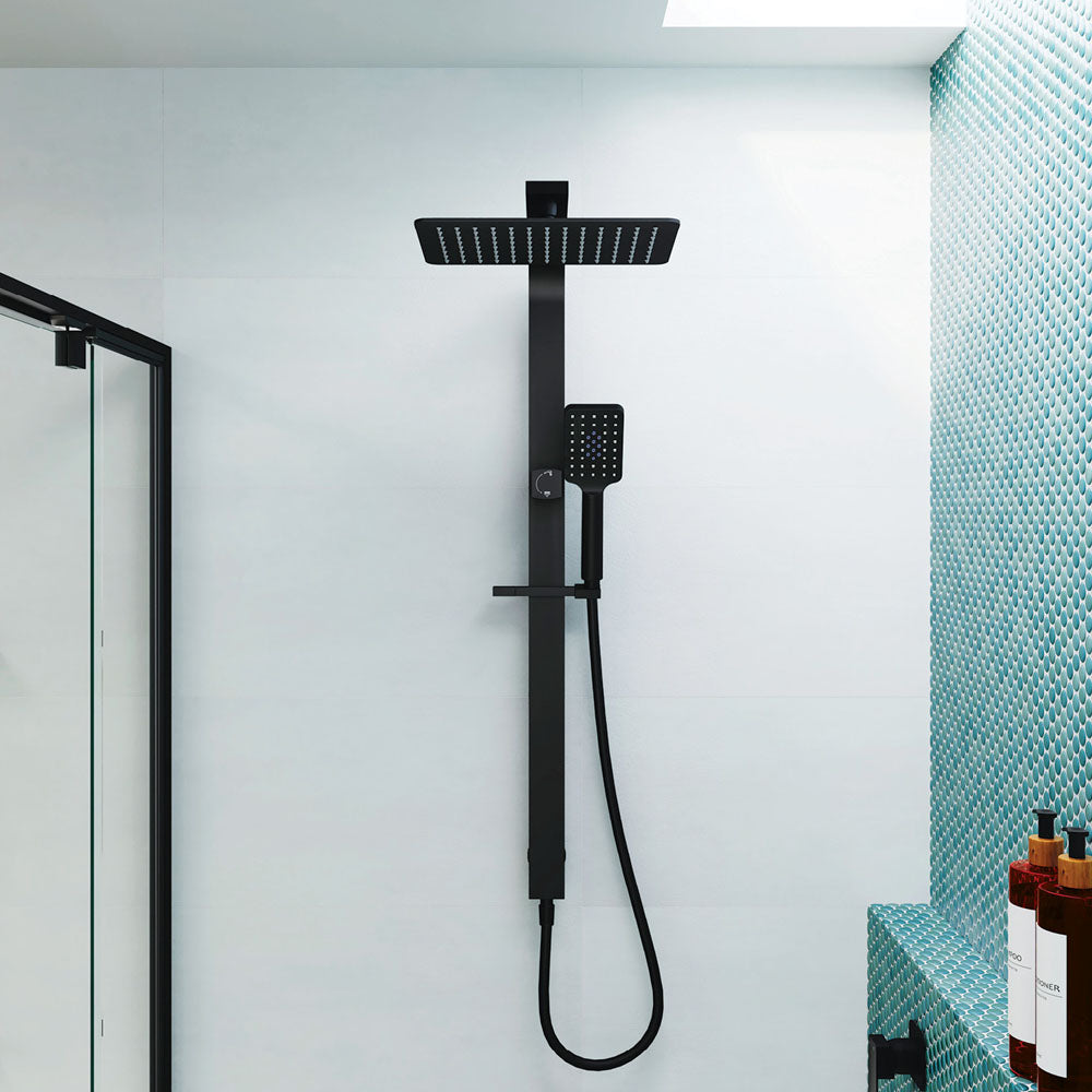 Fienza Tono Deluxe Twin Shower Matte Black