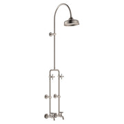 Fienza Exposed Rail Shower & Bath Set Brushed Nickel