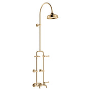 Fienza Lillian Lever Exposed Rail Shower & Bath Set Urban Brass