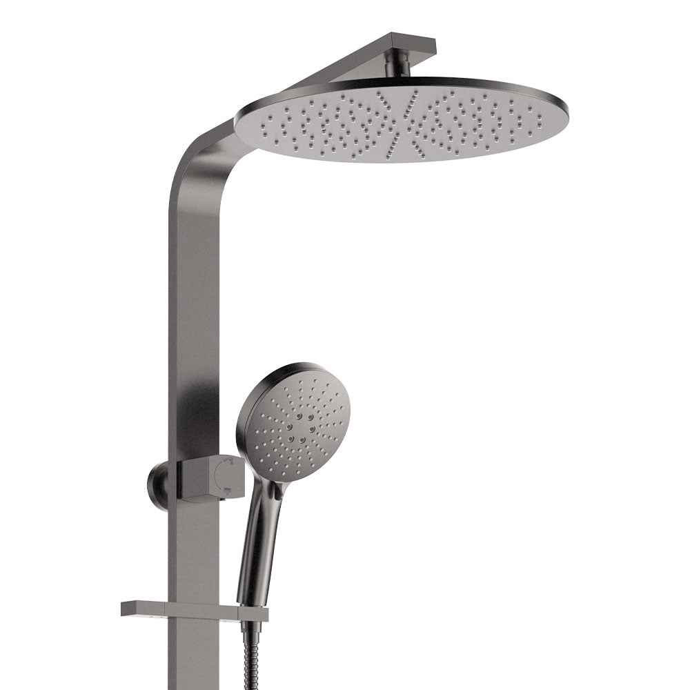 Fienza Empire Slim Deluxe Twin Shower Gun Metal