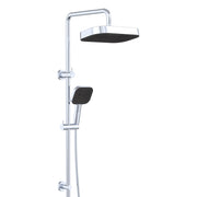 Fienza Kuro Twin Shower Soft Square Head Chrome