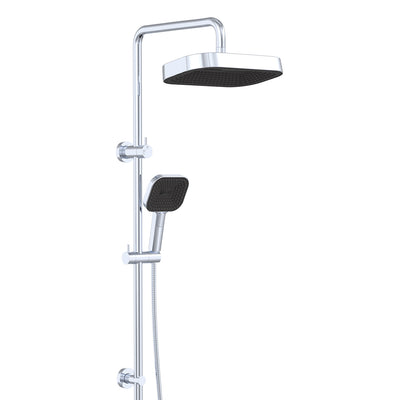 Fienza Kuro Twin Shower Soft Square Head Chrome