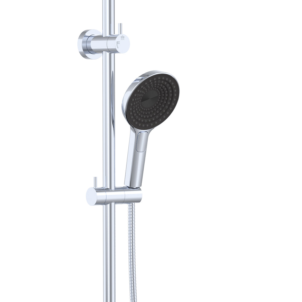 Fienza Kuro Twin Shower Round Head Chrome