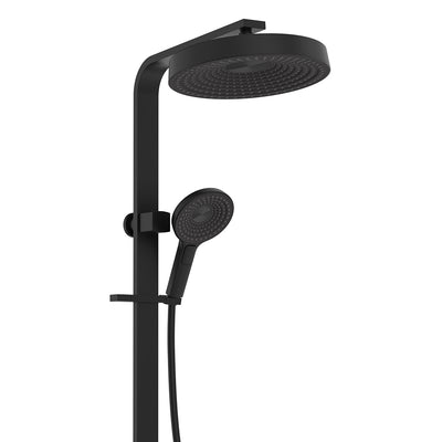 Fienza Kuro Deluxe Twin Shower Round Head Matte Black