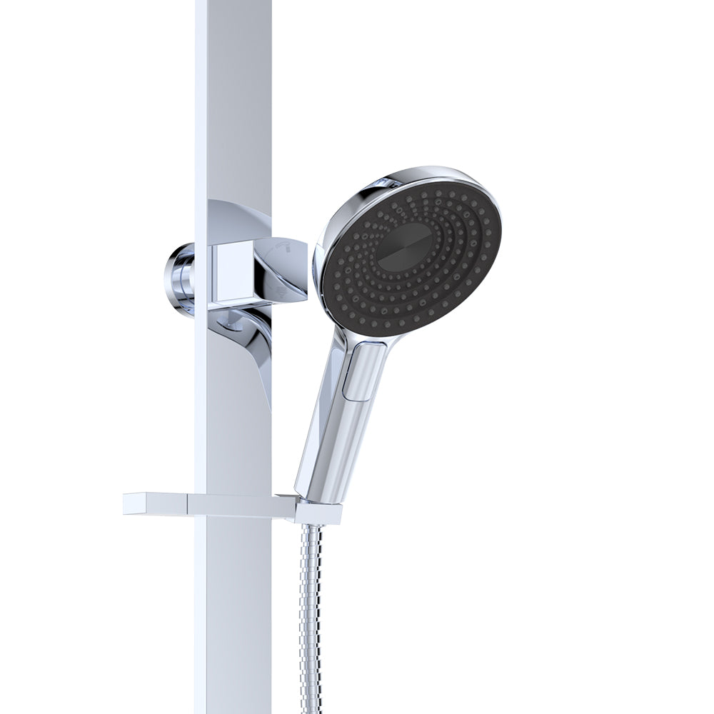 Fienza Kuro Deluxe Twin Shower Round Head Chrome