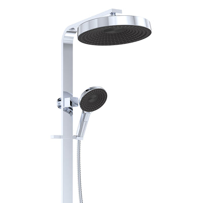 Fienza Kuro Deluxe Twin Shower Round Head Chrome