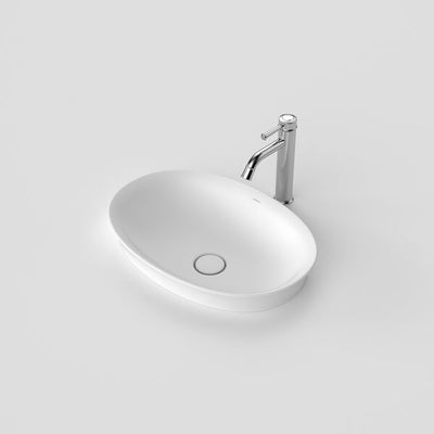 Caroma Riviere Inset Basin - No Tap Hole - Matte White